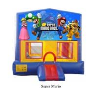 Deluxe Bounce House With Hoop - Super Mario Deluxe Bounce House With Hoop - Super Mario